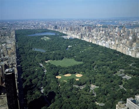 Aerial view of Central Park, New York, New York - digital file from ...