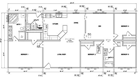 4-Bedroom Ranch House Plans | Simple 4 Bedroom Ranch House Plans 4 ...