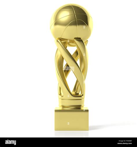 Basketball cup. Basketball golden trophy isolated on white background ...