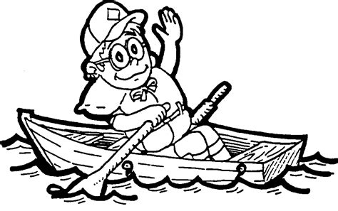 Row Boat: Row Boat Clipart Black And White