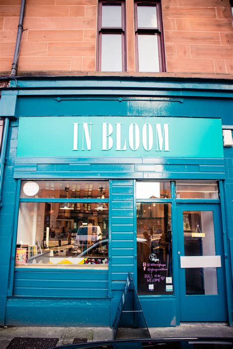 Exterior of In Bloom, vegan cafe - Glasgow Vegan Guide by Kathi Kamleitner -18 - Glasgow Vegan Guide