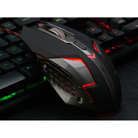 Silent Click USB Wired Gaming Mouse 7 Buttons 3200DPI Power Type: Rechargeable Gross Weight ...