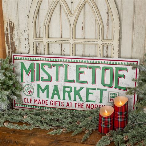 MISTLETOE MARKET SIGN - Ragon House