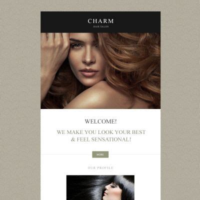 Hair Salon Responsive Newsletter Template - TemplateMonster | Responsive newsletter template ...