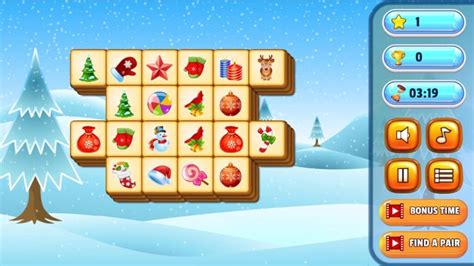 Mahjong Tiles Christmas Free Game Play Now at 144mahjong.com