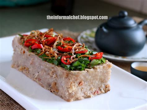 The Informal Chef: Chinese Breakfast Recipe - Steamed Radish Cake /Lo ...