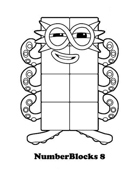 Free Printable Numberblocks Coloring Pages