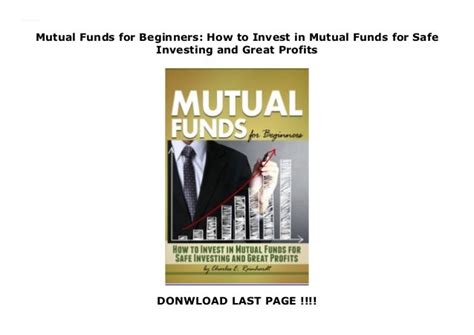 Mutual Funds for Beginners: How to Invest in Mutual Funds for Safe ...