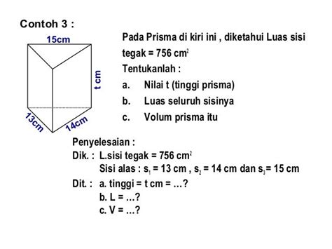 Contoh Soal Bangun Ruang Sisi Datar Dan Penyelesaiannya – Berbagai Contoh