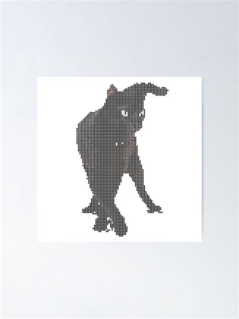 "Black Cat Pixel Art" Poster for Sale by Pixel4Art | Redbubble