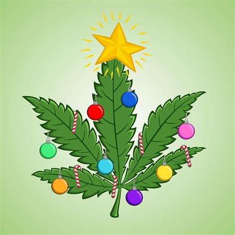 Marijuana Christmas Tree 15025743 Vector Art at Vecteezy