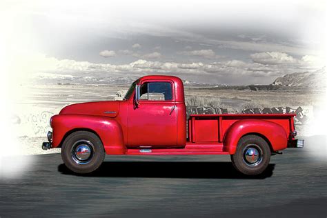 Bright Red Chevrolet Pickup Truck Photograph by Nick Gray