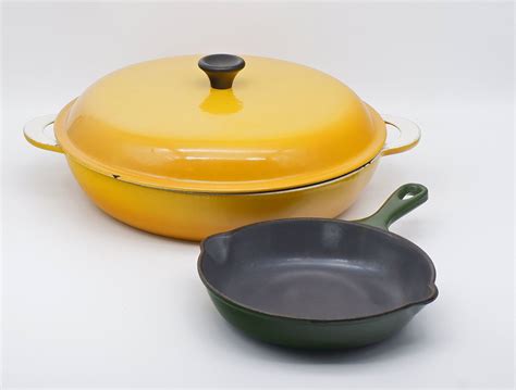 Vintage Cast Iron Enamel Cookware