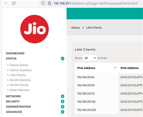 JIO Router Login