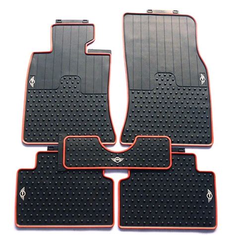 waterproof original style rubber car foot floor mats +trunk mats set for MINI cooper clubman ...