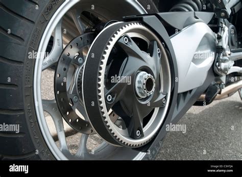 Motorcycle Belt Drive Stock Photo: 36643890 - Alamy