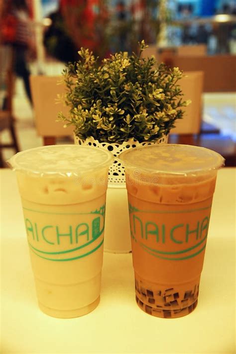 Naicha Milk Tea Drinks in Cagayan De Oro City, Philippines Editorial Stock Image - Image of ...