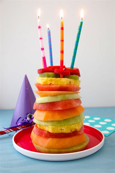 Fruit Tower Birthday Cake | Weelicious