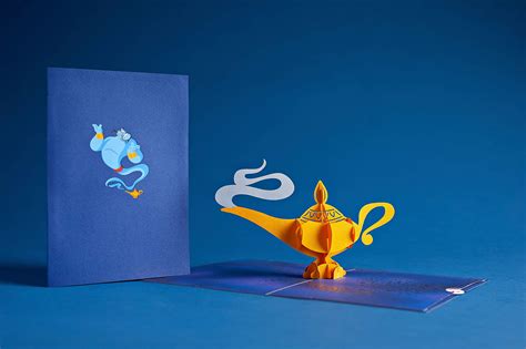 Lovepop Disney Aladdin Genie Lamp Pop Up Card, 3D Card, Aladdin Birthday Card, Greeting Cards ...