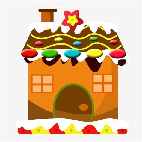 Candy Gingerbread House Clipart Transparent PNG Hd, Gingerbread House ...