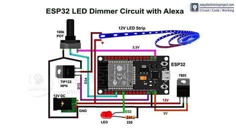 ESP32 PWM LED Dimmer with Alexa - Simple IoT Projects