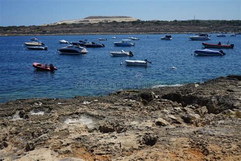 The Beach of Qawra City in Malta. Qawra, St Paul`s Bay, Malta Editorial Stock Image - Image of ...