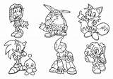 Desenho de Personagens Sonic para Colorir  Tudodesenhos sketch template
