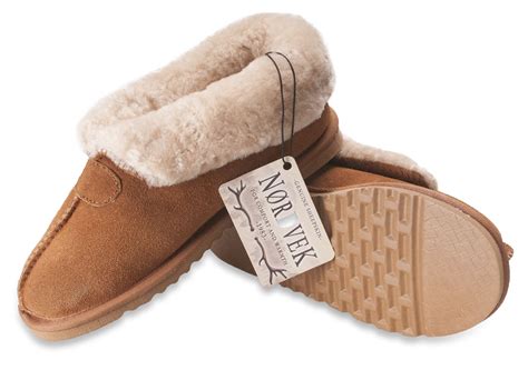 Nordvek Ladies Genuine Sheepskin Slippers Boots Hard Rubber Sole Womens 413-100 | eBay