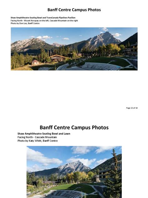 Banff Centre Campus Photos 3of3 | PDF