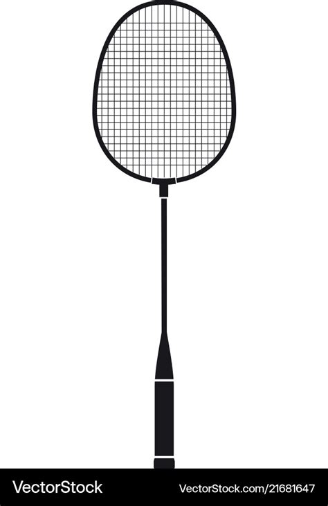 Badminton racket Royalty Free Vector Image - VectorStock