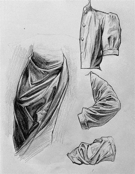 How to Draw Folds in Clothing and Fabric, a Step-by-Step Tutorial | GVAAT'S WORKSHOP | Drapery ...