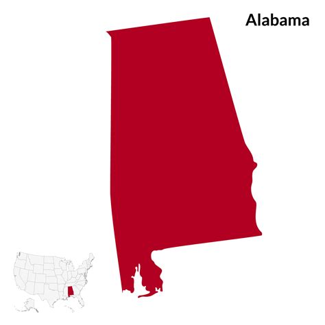 Map of Alabama. Alabama map. USA map 32487286 PNG