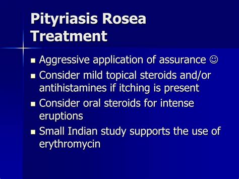 Pityriasis Rosea Treatment