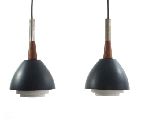 2 Henningsen style sixties vintage hanging lamps