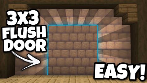 EASY 3X3 FLUSH PISTON DOOR IN MINECRAFT BEDROCK 1.20!!! (PS4,PS5,Xbox ...