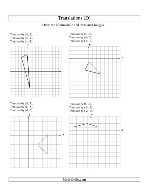 7 Best Images of Geometry Translations Worksheet - Geometry Translation ...