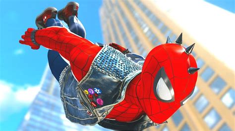 Marvel's Spider-Man (PS4 1080p) - Spider-Punk Suit Gameplay: Free Roam ...