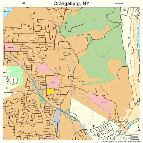 Orangeburg New York Street Map 3655167