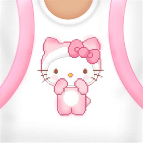 Free Roblox T-shirt white shirt w/ pink pixel hello kitty design 🌸☁️ | Hello kitty t shirt, Cute ...