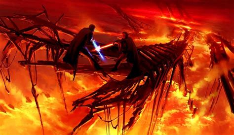 Mustafar-duel concept art from "Revenge of the Sith" by Ryan Church : r ...