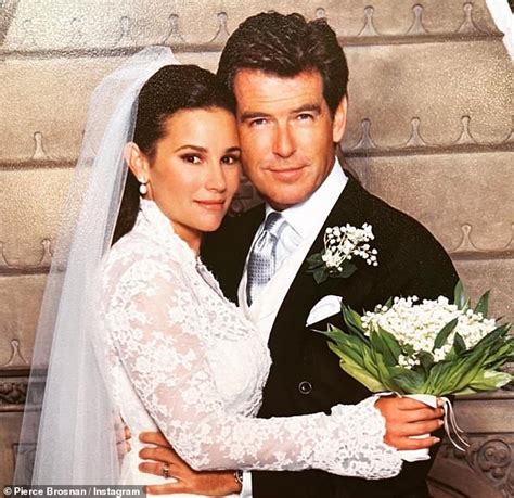 'I could do it all again': Pierce Brosnan, 69, shares throwback wedding snap as he wishes wife ...