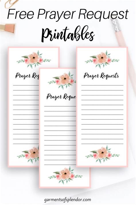 Printable Prayer Request Cards Template - Printable Templates