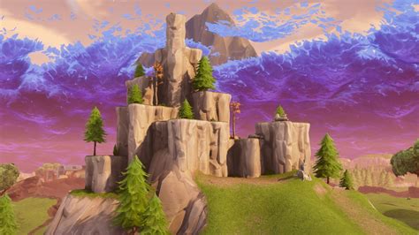 Download wallpaper 1366x768 rocks, mountain, fortnite, video game ...