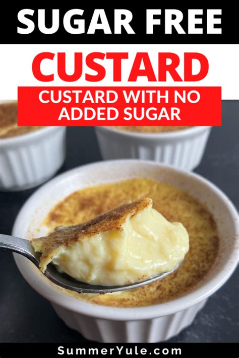 Sugar Free Custard Recipe (Low Sugar Low Carb Custard)