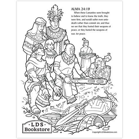 Lds Clipart Book Of Mormon Stories Coloring