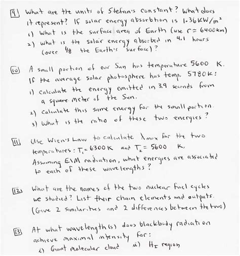 Solved [9) What are the units of Stefan's constant? What | Chegg.com