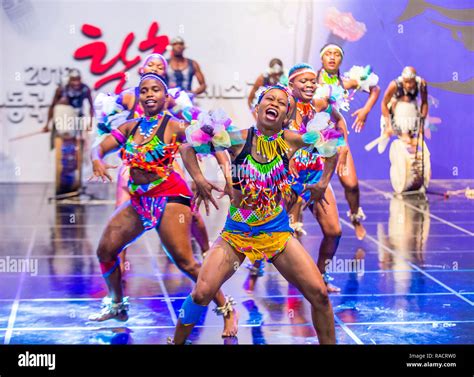 South African dancers from Amazebra Folklore Dance Ensemble perform at ...