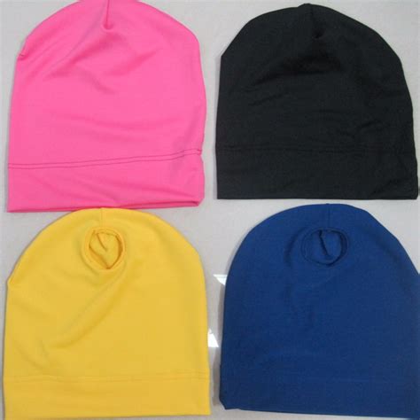 Winter Fashion Ponytail Hole Running Beanie Hats Cycling Cap Fleece Thermal Helmet Liner Skull ...