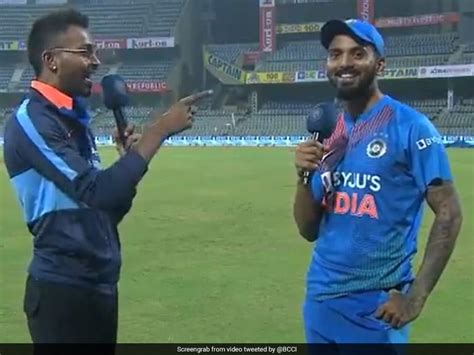 Hardik Pandya Interviews KL Rahul After India's T20I Series Win In ...