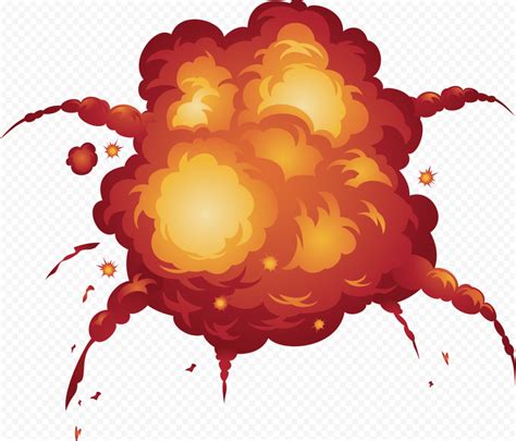 HD Comic Cartoon Explosion Effect PNG